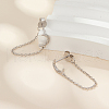 Elegant S925 Sterling Silver Moon Tassel Stud Earrings OG4431-2-2