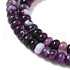 Natural Banded Agate Beads Strands G-F790-I01-01O-4
