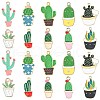 30Pcs 10 Styles Alloy Pendants ENAM-CJ0003-01-1