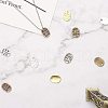 Tibetan Style Oval Charms TIBEP-PH0004-52-NR-3