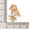Brass Micro Pave Cubic Zirconia Pendants KK-C085-10G-3