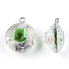 Transparent Epoxy Resin Pendants CRES-N025-11E-3