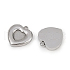 304 Stainless Steel Pendant Cabochon Settings STAS-L022-533P-2