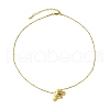 Ion Plating(IP) Initial Letter 304 Stainless Steel Pendant Necklaces NJEW-R265-05G-F-2