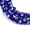 Handmade Evil Eye Lampwork Beads Strands LAMP-A007-02A-01-3