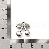 304 Stainless Steel Pendants STAS-C122-06P-3