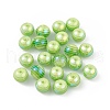 UV Plating Rainbow Iridescent Resin Beads RESI-I048-01D-3