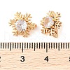 Brass Pave Cubic Zirconia Spacer Bars KK-B090-03B-01G-3