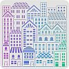 Large Plastic Reusable Drawing Painting Stencils Templates DIY-WH0172-756-1