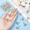 GOMAKERER 32Pcs 2 Colors Alloy Pendants FIND-GO0001-50-3