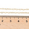 Brass Heart Link Chain Necklaces for Women NJEW-Z068-03G-02-5