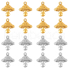 DICOSMETIC 16Pcs 2 Colors 304 Stainless Steel Machine Polishing Charms STAS-DC0011-66-1