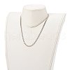 304 Stainless Steel Diamond Cut Cuban Link Chain Necklaces NJEW-JN03368-03-4