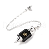 Mixed Gemstone Dowsing Pendulum Big Pendants G-A207-02P-3