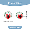 SUPERFINDINGS 30Pcs Halloween Glass Cabochons GLAA-FH0001-81-2