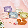 Gorgecraft 6pcs 6 styles Mini Cloth Printed Multipurpose Shrapnel Makeup Bags Change Purse ABAG-GF0001-25-4