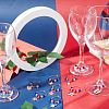 Alloy Enamel Wine Glass Charms AJEW-SC0002-14-4