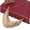 Multilayer Curved Shaped Alloy Bib Necklaces for Women FS-WG0316B-01-3