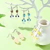 Resin Mushroom Dangle Earrings EJEW-JE05398-2