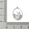 304 Stainless Steel Pendants STAS-Q354-02B-P-3
