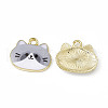 Painted Alloy Pendants PALLOY-P288-02G-03-1