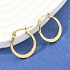 304 Stainless Steel Hoop Earrings EJEW-F105-23G-1