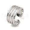 Non-Tarnish 304 Stainless Steel Open Cuff Rings RJEW-Z018-33P-1