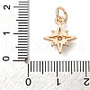 Brass Micro Pave Cubic Zirconia Pendants KK-D378-12G-3