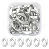 20Pcs Opaque Spray Painted Acrylic Linking Rings OACR-YW0001-53B-1