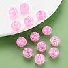Transparent Crackle Acrylic Beads MACR-S373-66B-N02-5