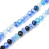 Electroplate Glass Beads Strands EGLA-yw0002-C01-3