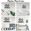 PVC Quotes Wall Sticker DIY-WH0200-088-3