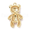 Eco-friendly Brass Micro Pave Clear Cubic Zirconia Pendants KK-D079-02G-2