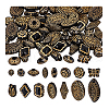   90Pcs 15 Styles Plating Acrylic Beads OACR-PH0004-25-7