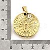 Brass Micro Pave Cubic Zirconia Pendants KK-Z104-07G-3