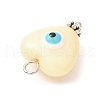 Evil Eye Resin Pendants PALLOY-JF02127-02-3