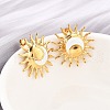 304 Stainless Steel Stud Earrings EJEW-D319-12G-1