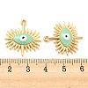 Alloy Enamel Pendants ENAM-P166-01KCG-E-3