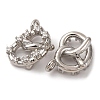 Brass Micro Pave Cubic Zirconia Pendants KK-P308-07P-2