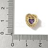 Brass Micro Pave Cubic Zirconia Beads KK-I276-46G-02-3