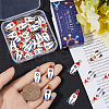 SUNNYCLUE 50Pcs Alloy Enamel Pendants ENAM-SC0005-85-3
