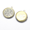Brass Locket Pendants X-KK-F717-41AB-NR-2
