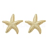 Brass Stud Earrings EJEW-R032-06G-4