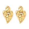 304 Stainless Steel Dangle Stud Earrings EJEW-D319-13G-4