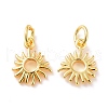Brass Charms X-KK-G418-24G-2