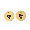 304 Stainless Steel Enamel Charms STAS-R168-10G-1
