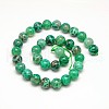 Natural Peacock Agate Round Bead Strands G-N0081-12mm-11-2
