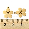 Ion Plating(IP) 316 Surgical Stainless Steel Charms STAS-E213-01G-3