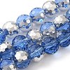 Electroplate Glass Beads EGLA-F163-03B-1