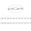 Tarnish Resistant 304 Stainless Steel Paperclip Chains CHS-F010-01A-P-1